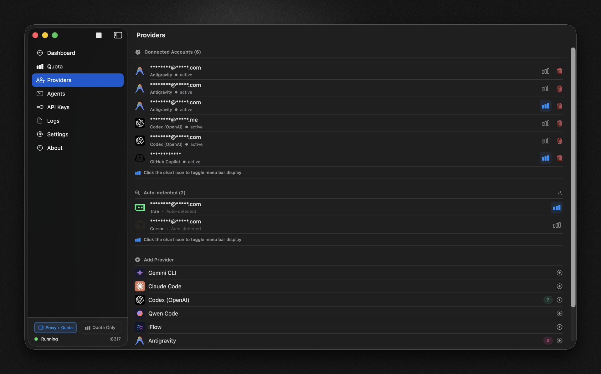 Đăng nhập Antigravity provider