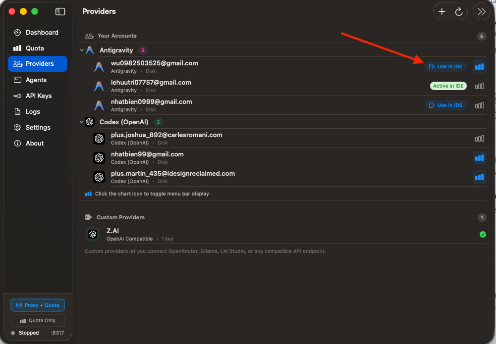 Use in IDE Antigravity